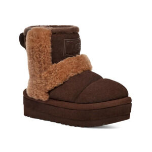 UGG Australia Women's Burnt Cedar Classic Chillapeak Platform Boots Size 8 NEW